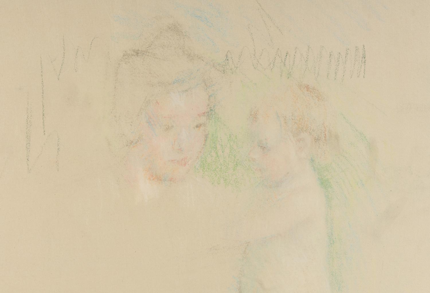 Nude Baby Standing Beside Mother, c. 1898-1899