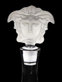 A Versace Medusa Lumiere Glass Decanter