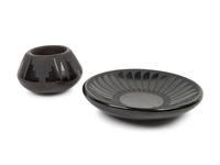 Blackware Jar and Plate