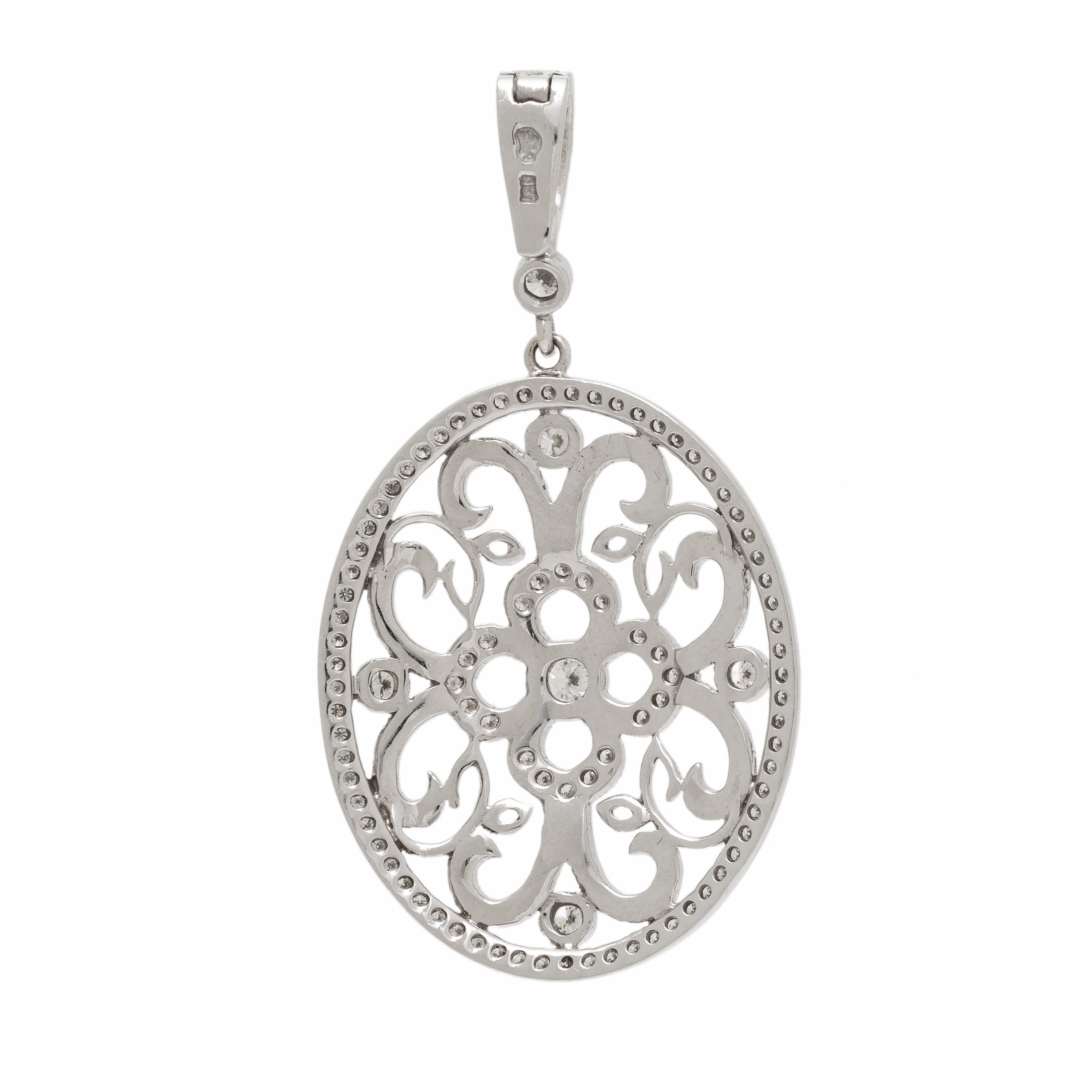 Penny Preville, White Gold and Diamond Pendant