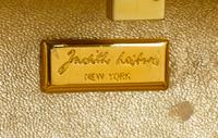 A Judith Leiber Mutlticolor Paisley Minaudiere, 3"H x 5.5"W x 1.5"D; Shoulder strap: 20".
