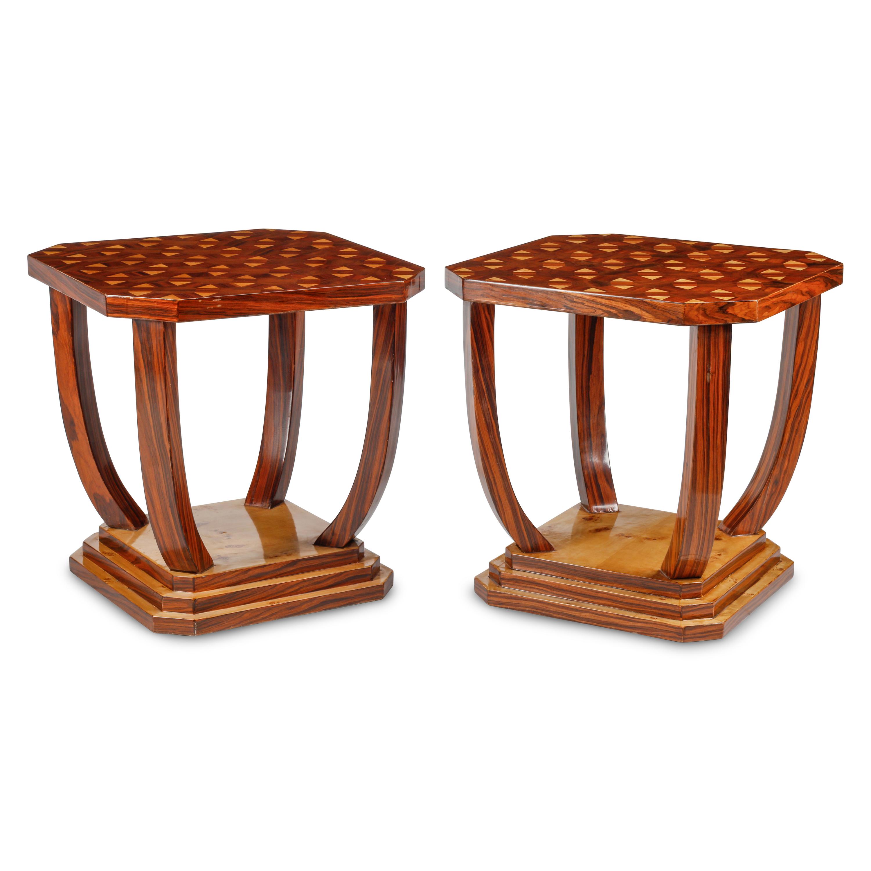 Art Deco Style — Pair of Side Tables