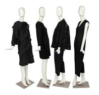 Four Geoffrey Beene Items: Two Coats, One Dress & One Jumpsuit, 1990s