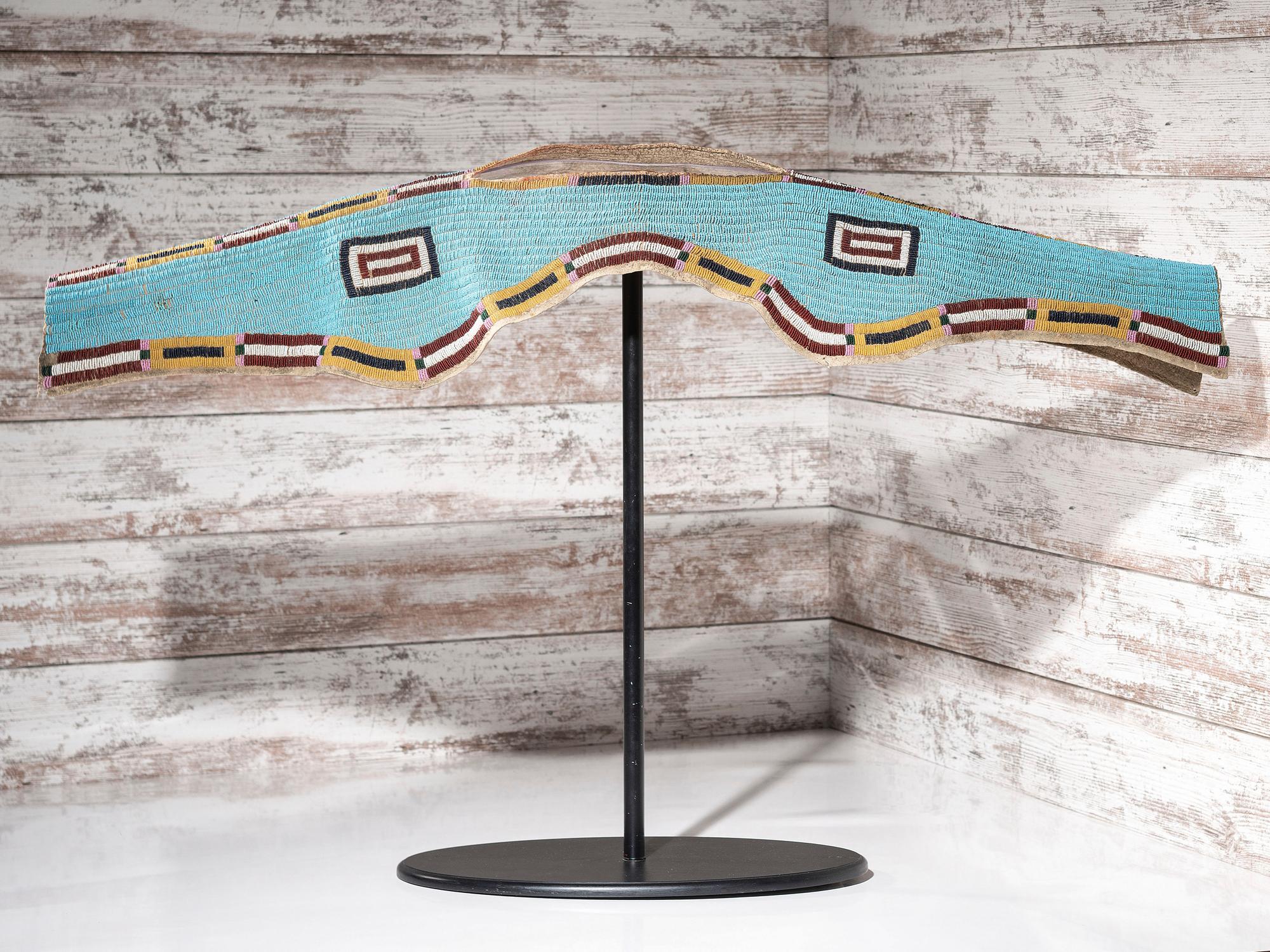 Cheyenne Beaded Buffalo Hide Dress Yoke