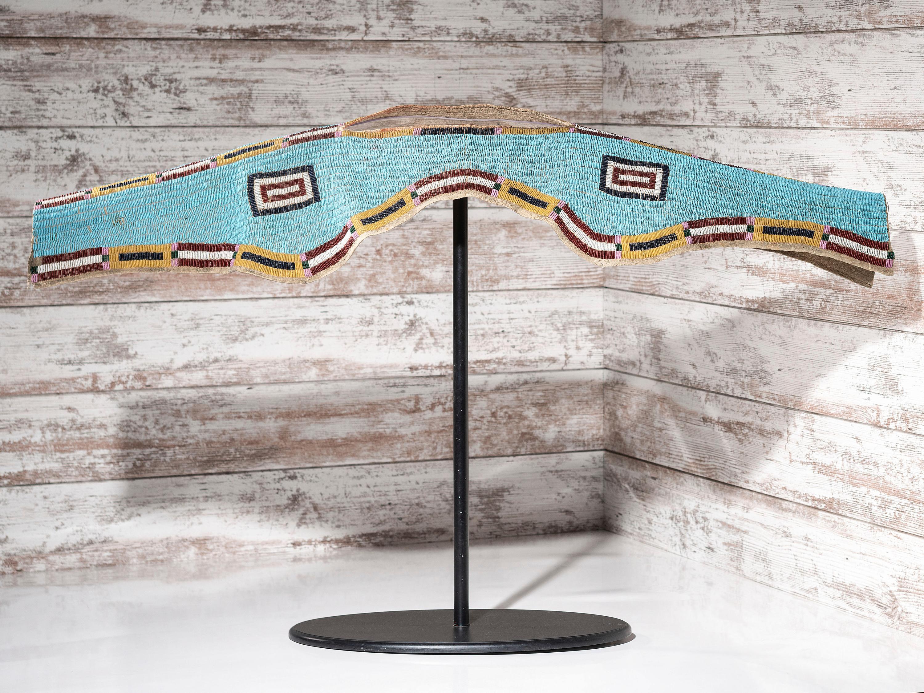 Cheyenne Beaded Buffalo Hide Dress Yoke