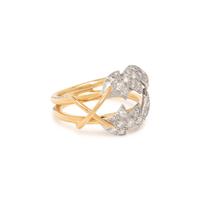 TIFFANY & CO., SCHLUMBERGER, DIAMOND 'TWO LEAVES' RING
