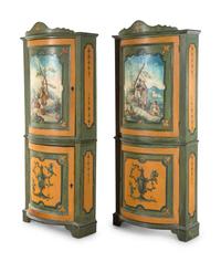 A Pair of Italian Painted Cabinets