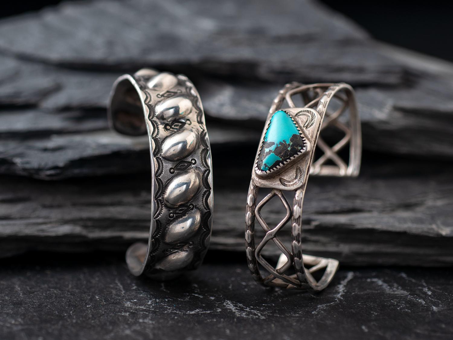 Navajo Silver Cuff Bracelets