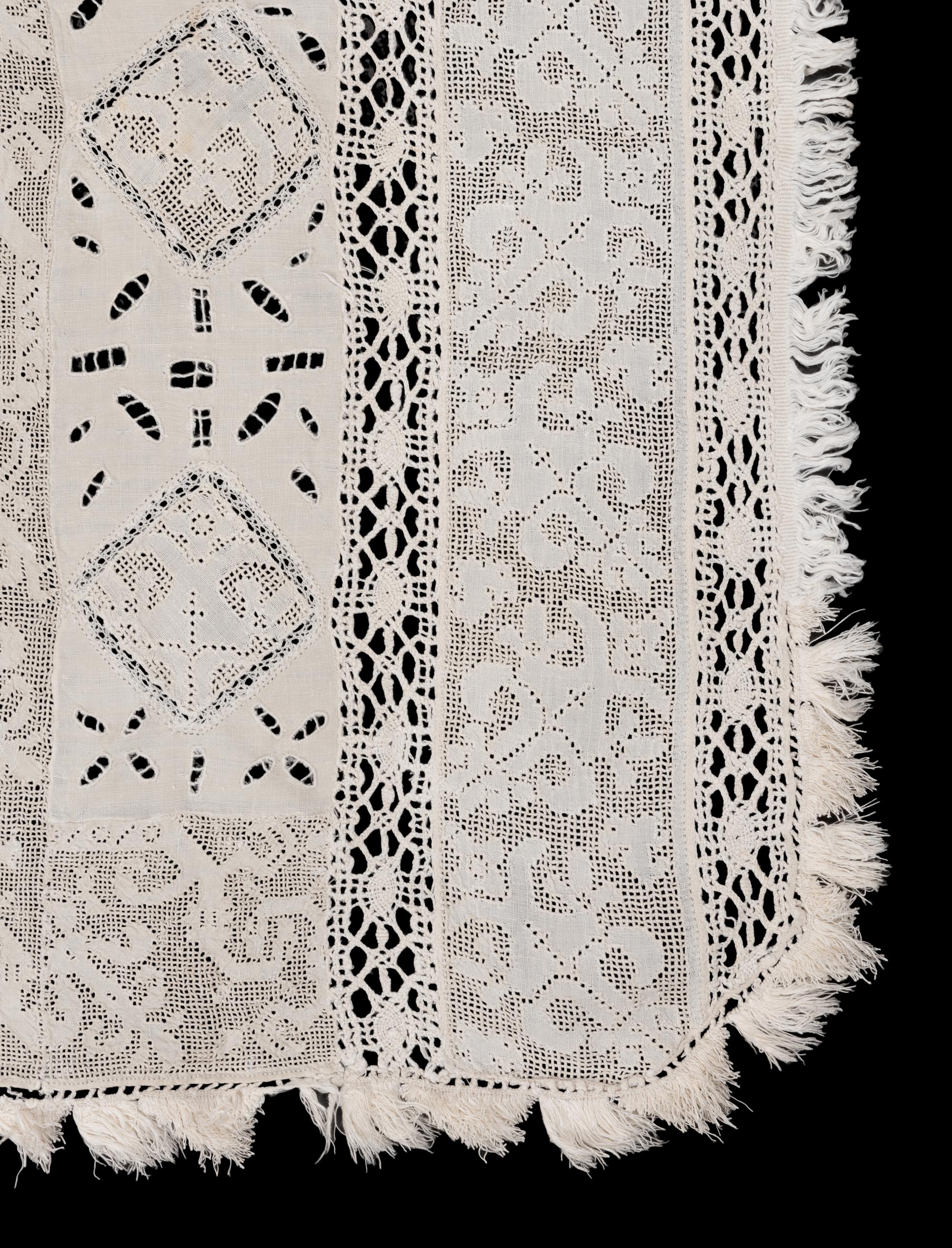 Collection of Six Cotton and Linen Lace Items