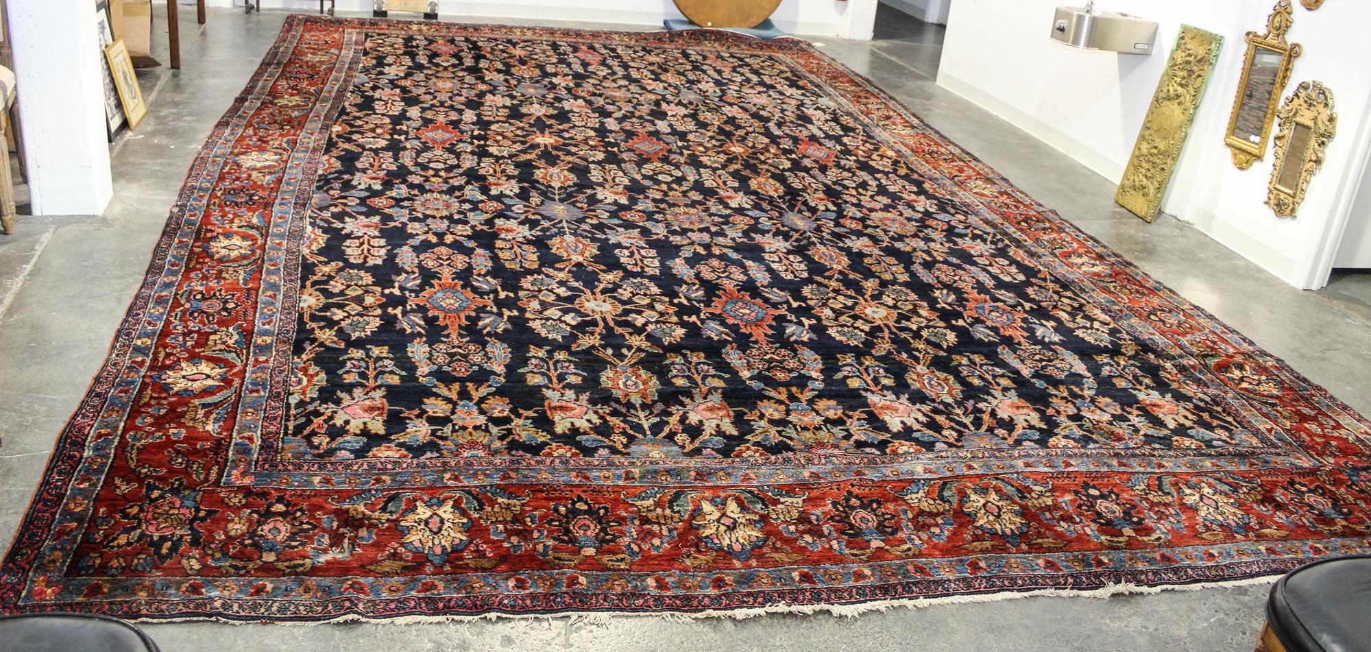 A Persian Wool Rug 22 feet 10 inches x 12 feet 5 inches. — FIRST HALF 20TH CENTURY
