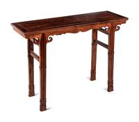 A Chinese Huanghuali Recessed-Leg Altar Table, Qiaotou'an