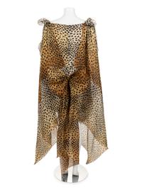 Pierre Cardin Haute Couture Leopard Print Dress, 1990-2000s