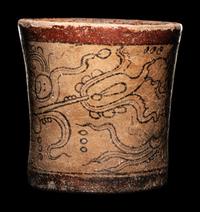 A Maya Codex Style Cylinder Vessel