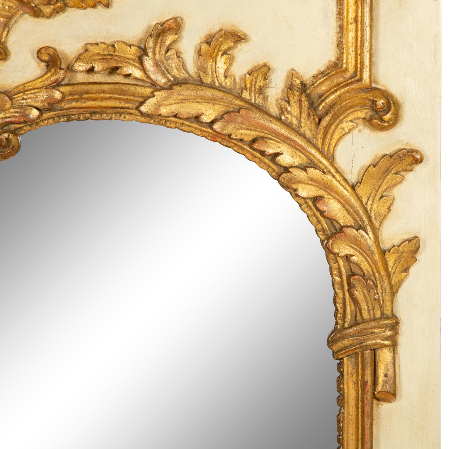 A Neoclassical Painted and Parcel Gilt Mirror — 19th/20th Century
