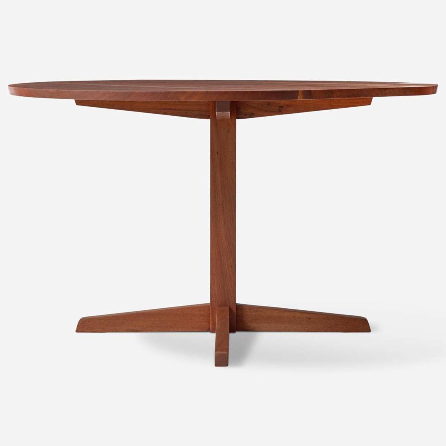 George Nakashima (American, 1905-1990) Round Pedestal Table, New Hope, Pennsylvania, 1969