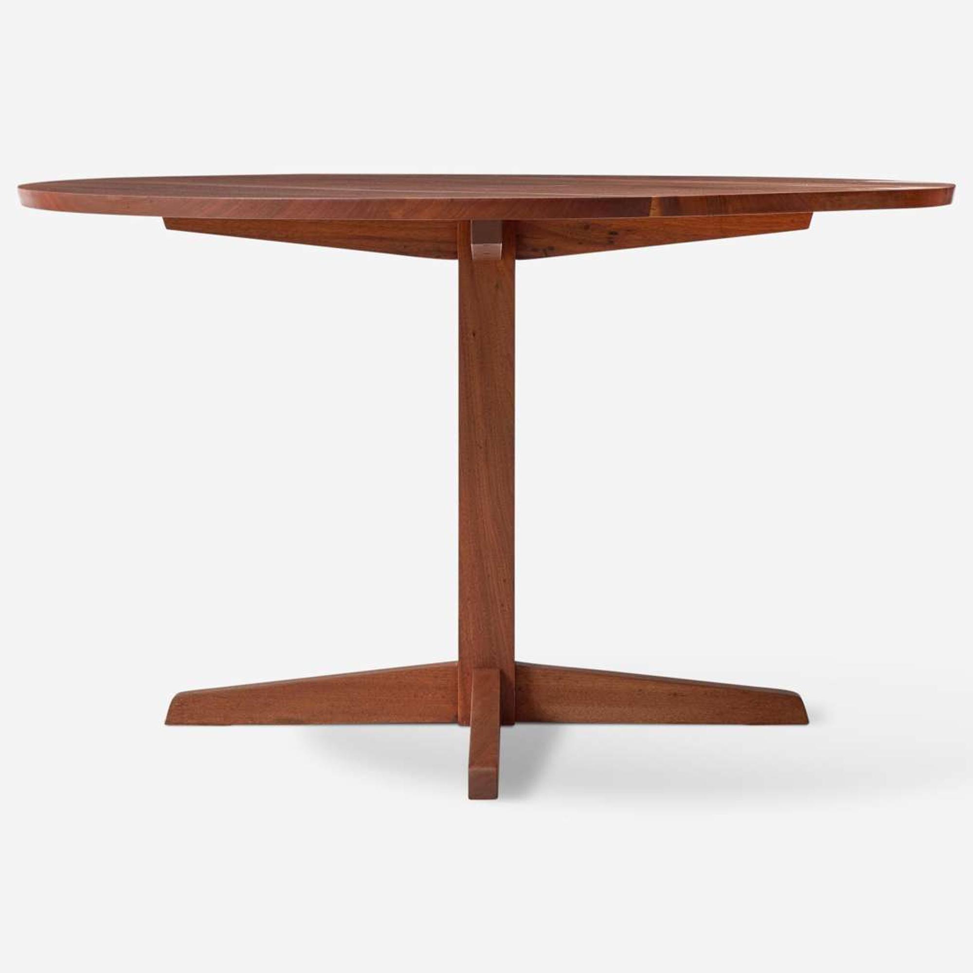 George Nakashima (American, 1905-1990) Round Pedestal Table, New Hope, Pennsylvania, 1969