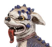 A Chinese Glazed Pottery Guardian Dog