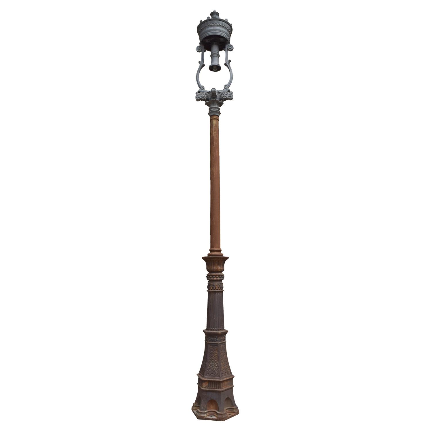 A Lamp Post from the World's Columbian Exposition 25" W x 25" D x 255" H — United States, Circa 1893