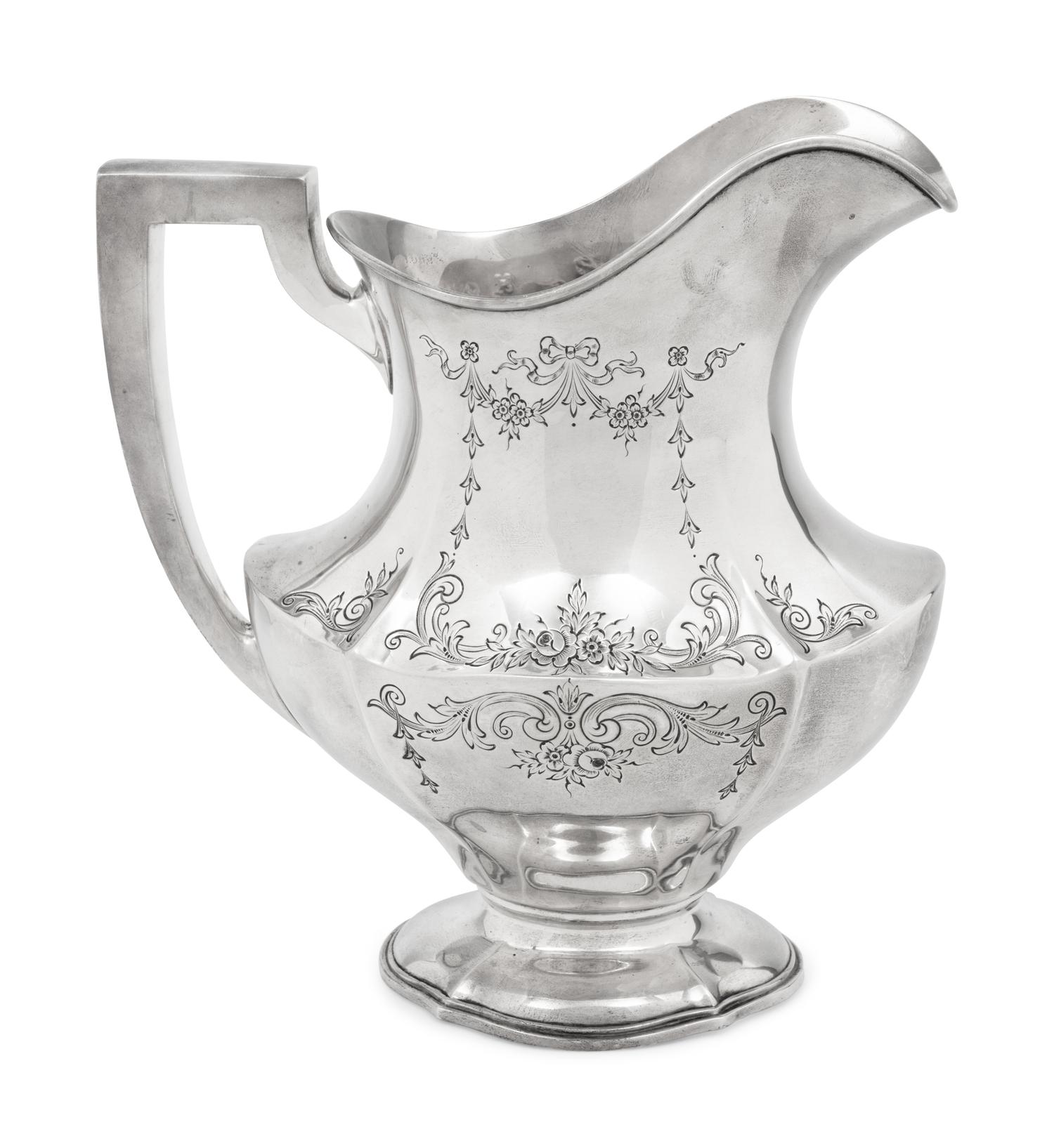 An American Silver Water Pitcher