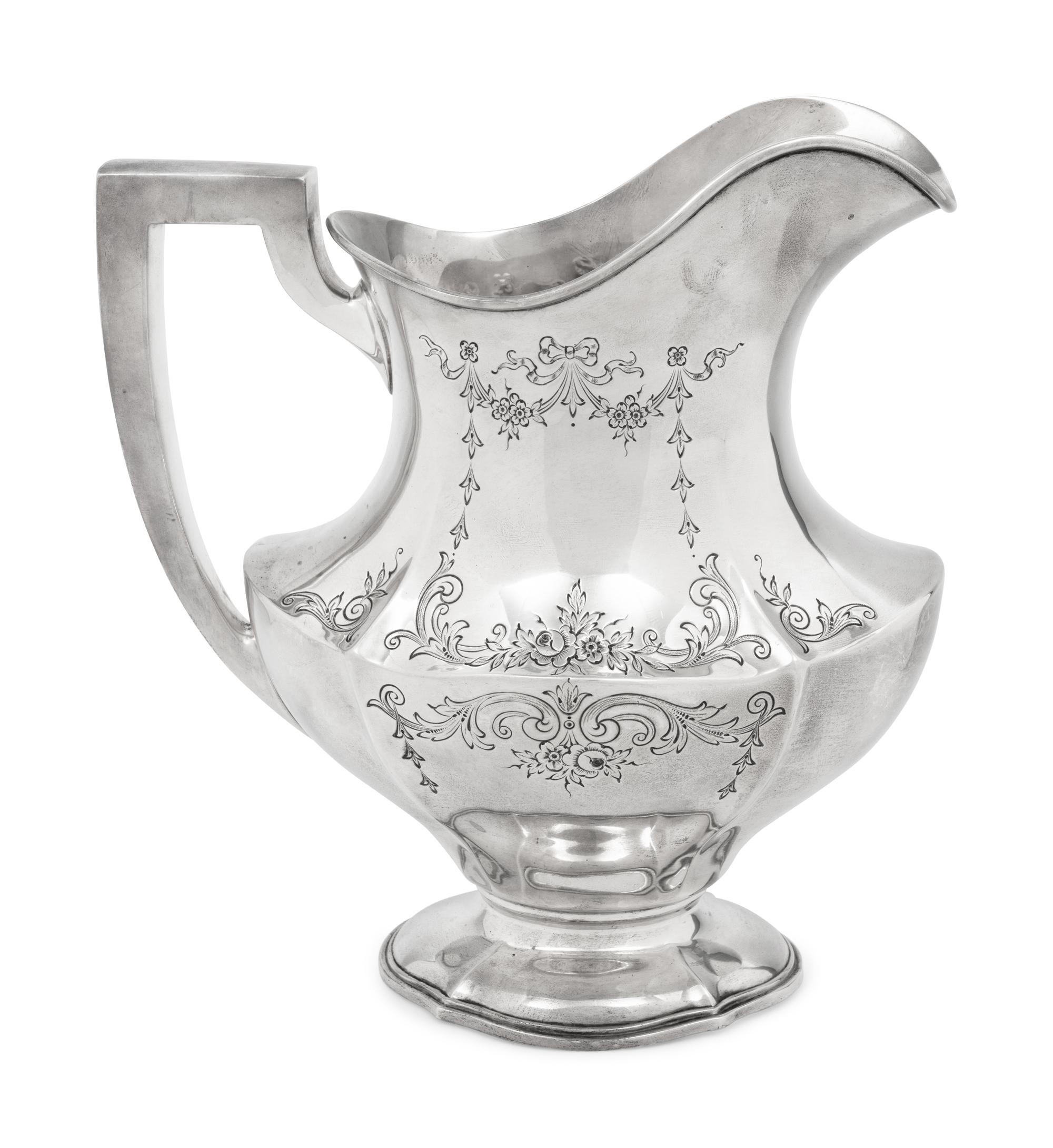 An American Silver Water Pitcher