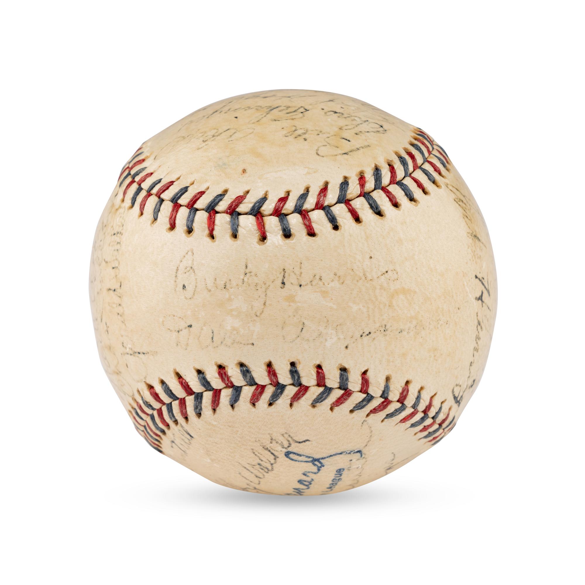 A 1931 Detroit Tigers Team Signed Autograph Baseball (JSA Auction Letter),