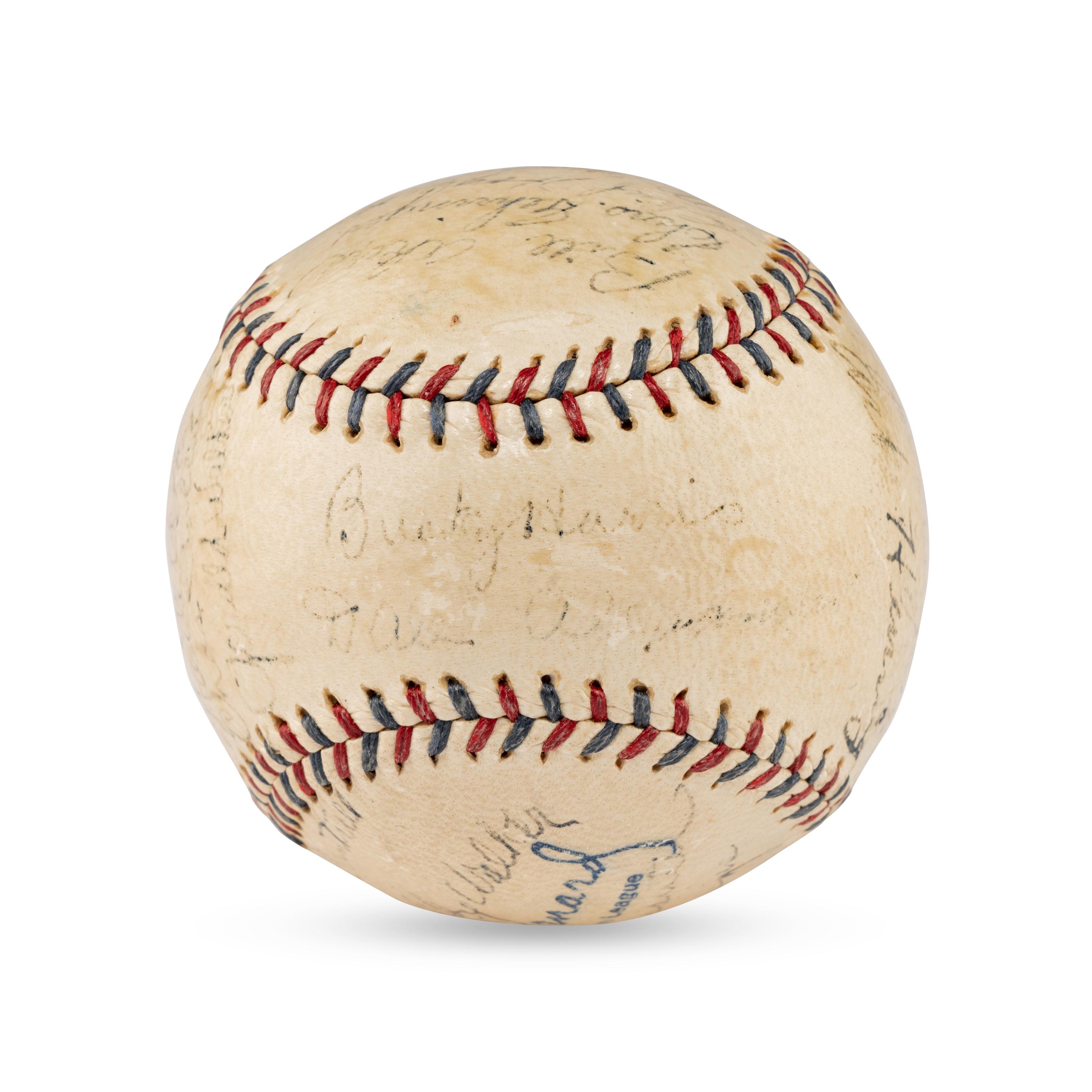 A 1931 Detroit Tigers Team Signed Autograph Baseball (JSA Auction Letter),