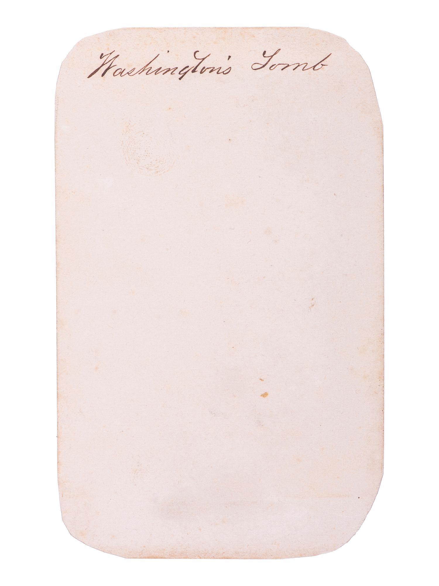 [WASHINGTON, George (1732-1799)]. A group of 5 Civil War-period CDVs, comprising: