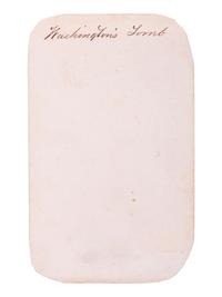 [WASHINGTON, George (1732-1799)]. A group of 5 Civil War-period CDVs, comprising: