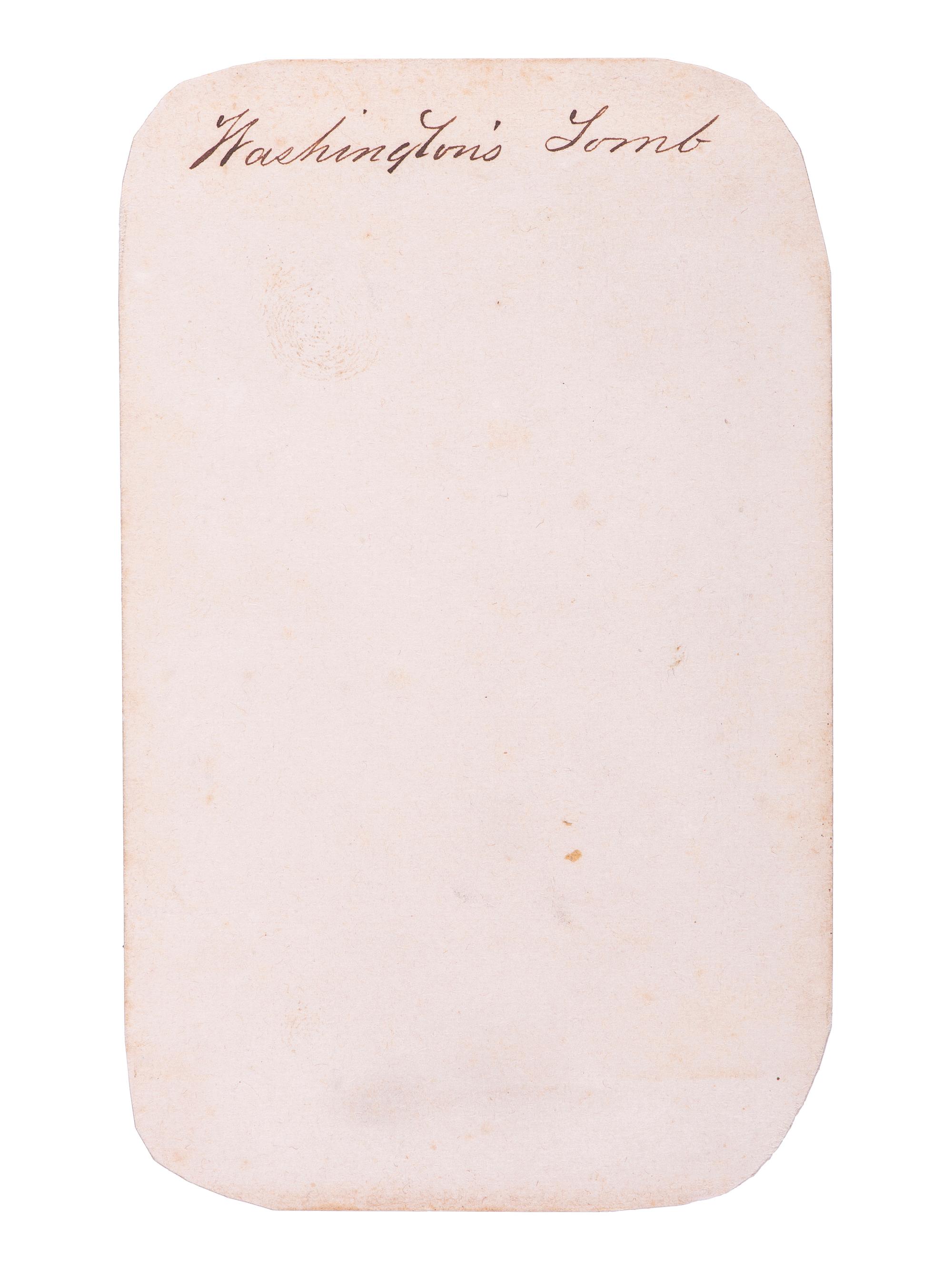 [WASHINGTON, George (1732-1799)]. A group of 5 Civil War-period CDVs, comprising: