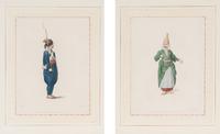 A Set of Four Hand-Colored Engravings by John Dadley After Octavien d'Alvimart