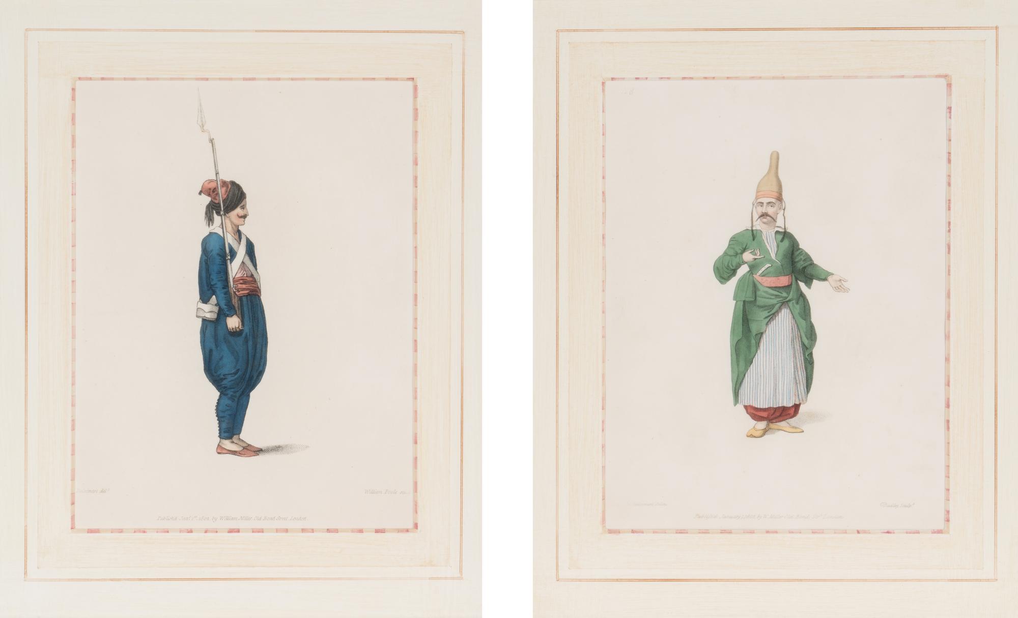 A Set of Four Hand-Colored Engravings by John Dadley After Octavien d'Alvimart