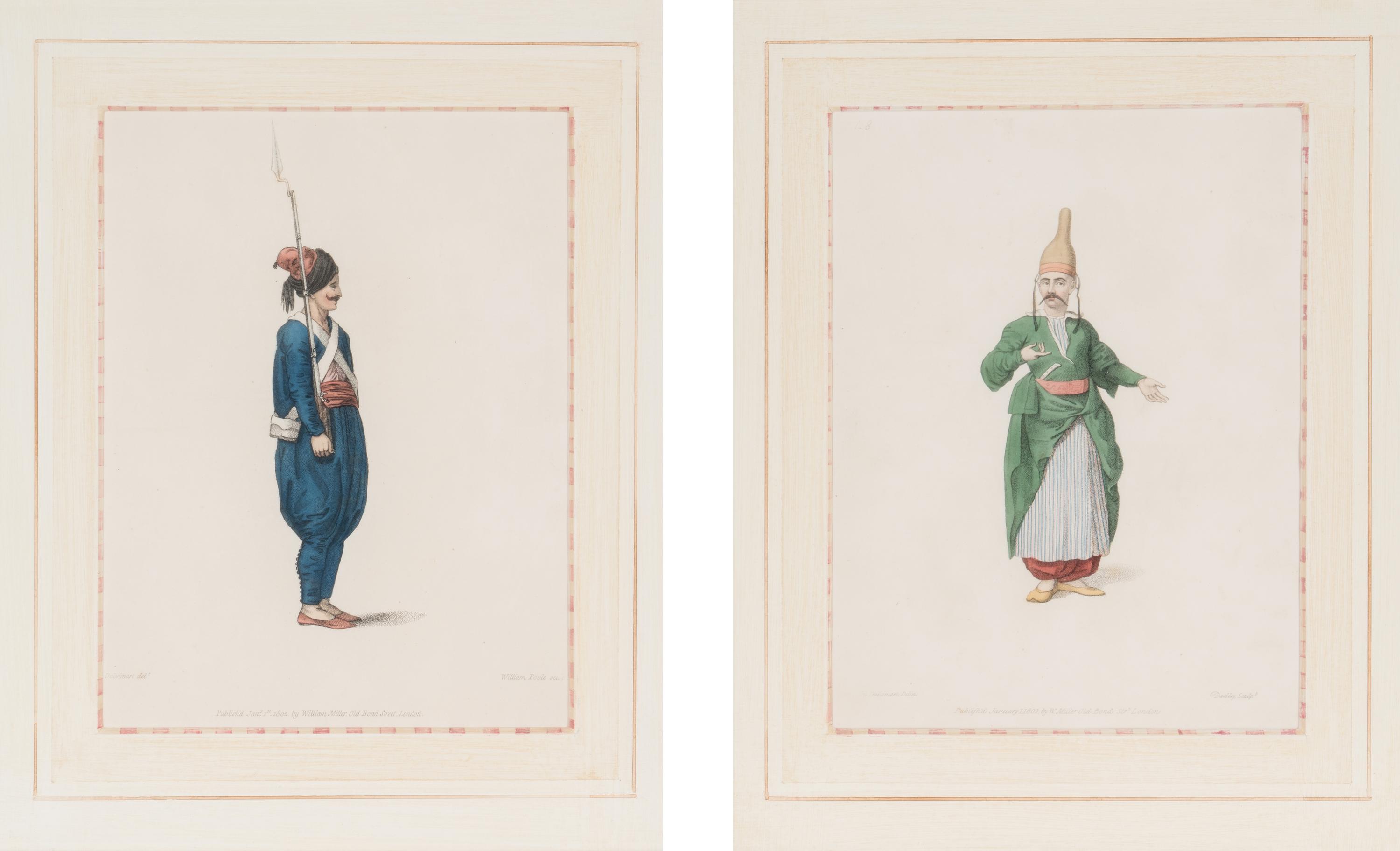 A Set of Four Hand-Colored Engravings by John Dadley After Octavien d'Alvimart