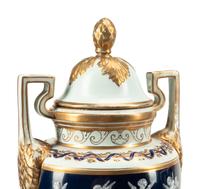 A Pair of Minton Style Pâte-sur-Pâte Porcelain Urns