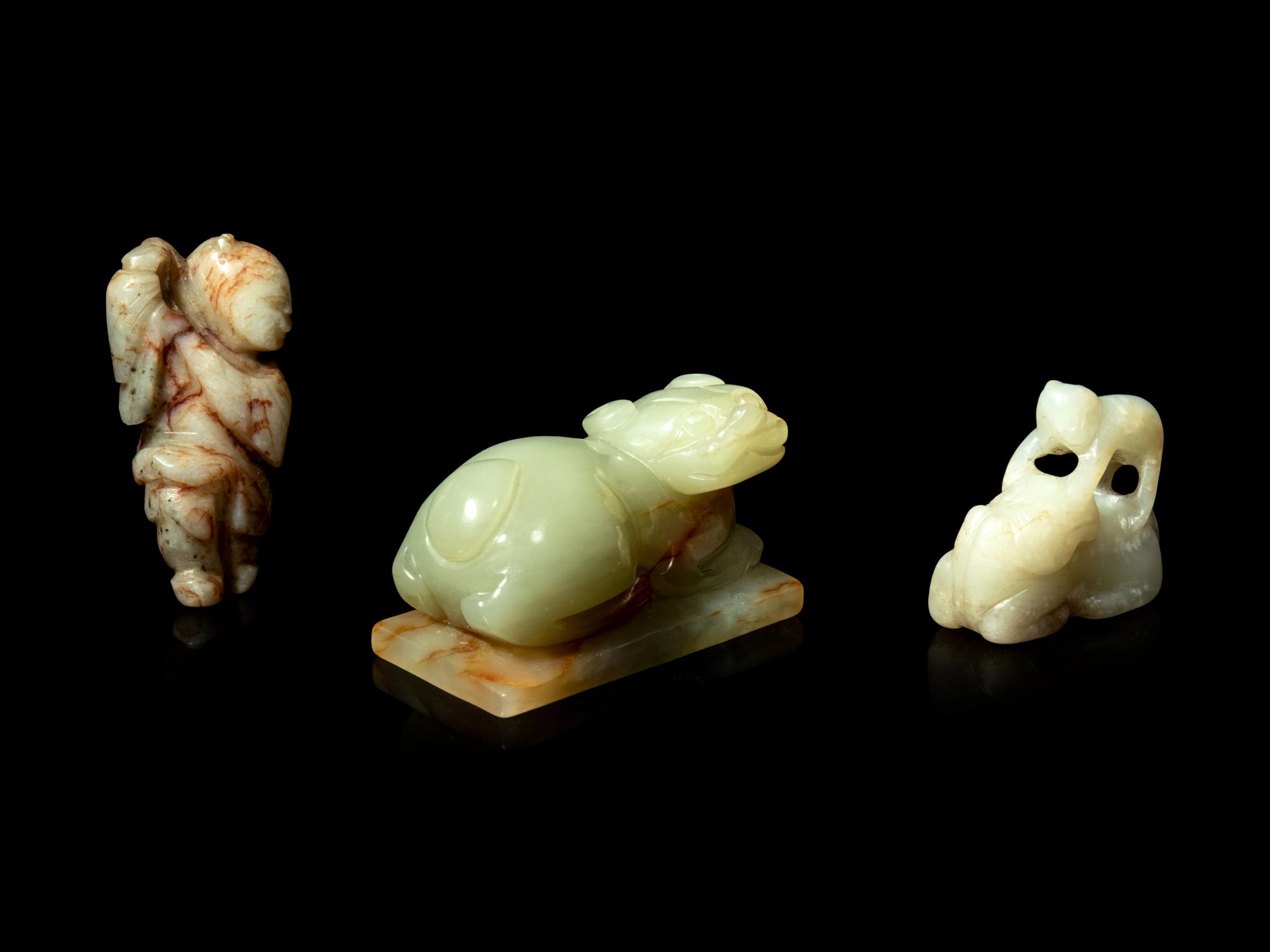 Three Chinese Jade Carvings