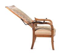 A Directoire Walnut Adjustable Armchair