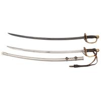 Two US Model 1860 Light Cavalry Sabers