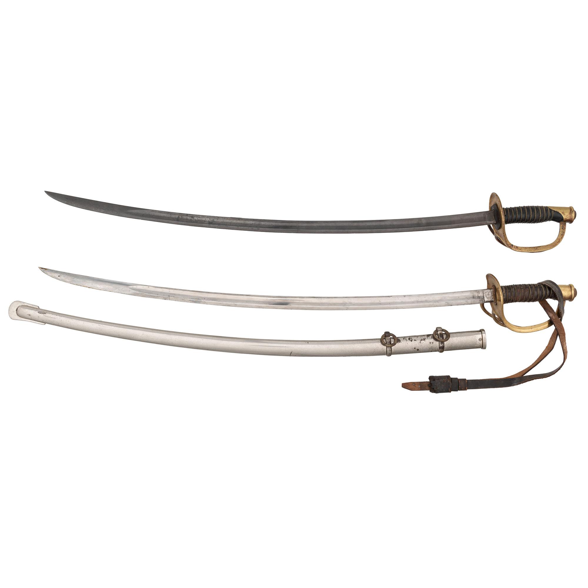 Two US Model 1860 Light Cavalry Sabers