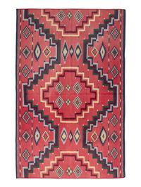An Indian Wool Navajo Style Rug Retailed by Ralph Lauren
