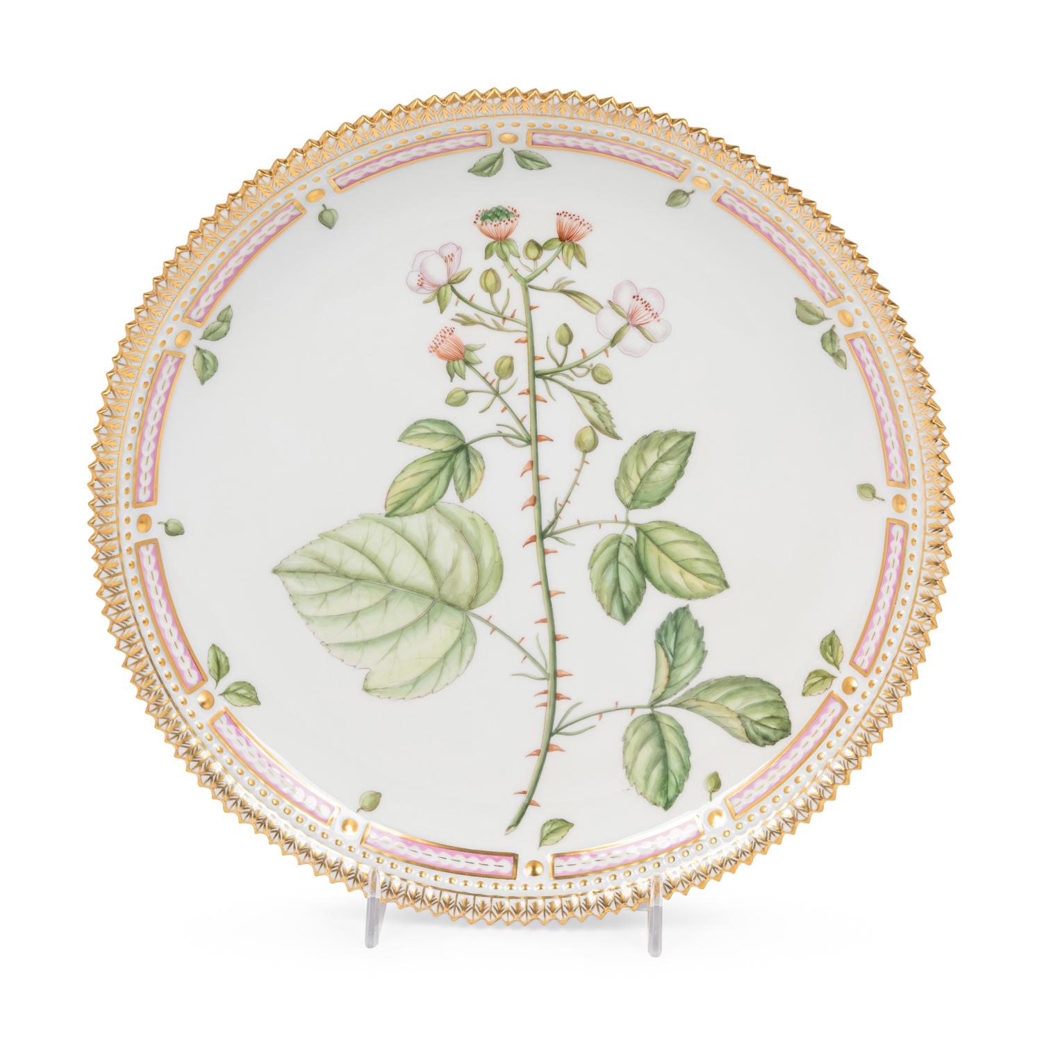 A Royal Copenhagen Flora Danica Porcelain Circular Platter