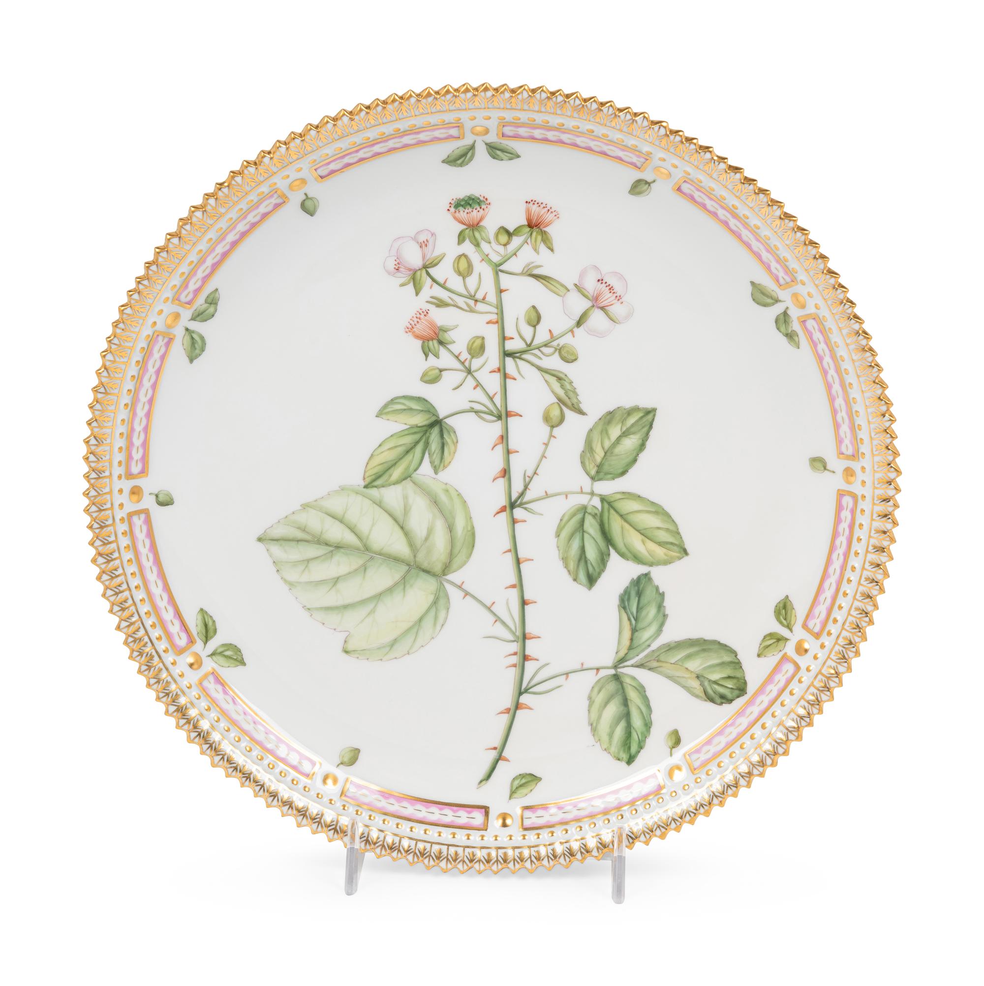 A Royal Copenhagen Flora Danica Porcelain Circular Platter