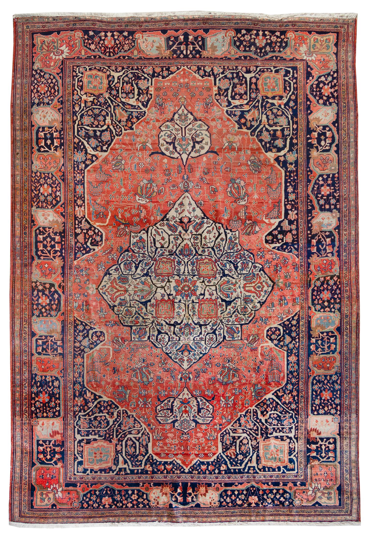 A Fereghan Sarouk Wool Rug 9 feet 11 inches x 6 feet 9 inches. — NORTH PERSIA, CIRCA 1880