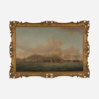 Thomas Whitcombe (British, 1763–1824) Capture of St. Paul, Isle of Reunion or Bourbon by a Naval squadron under Commodore Joshua Rowley and the Essex Regiment under Lt. Col Henry S. Keating, 21st September 1809