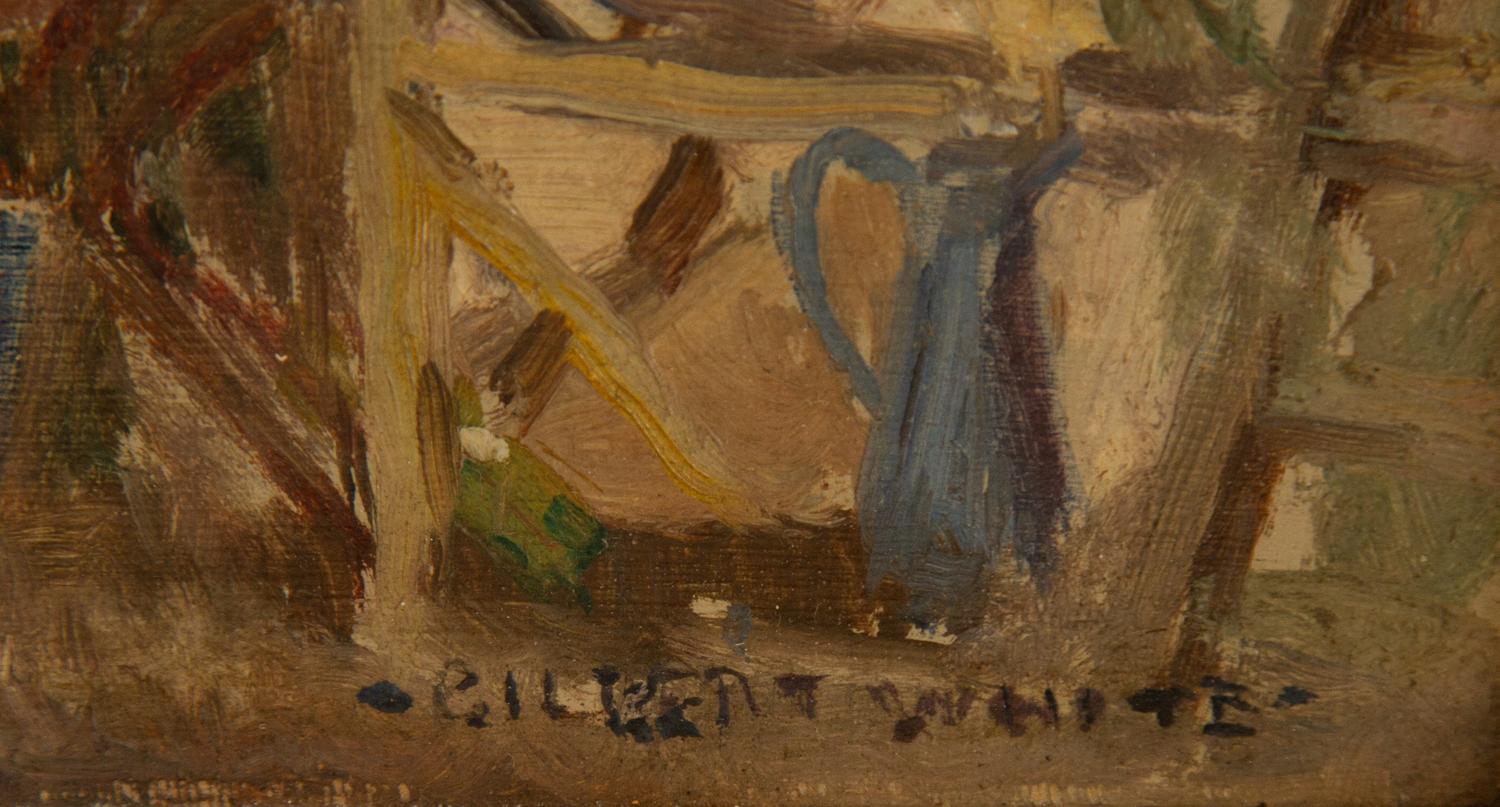 Woman in the Courtyard and A Country Church in France (two works)