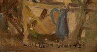 Woman in the Courtyard and A Country Church in France (two works)