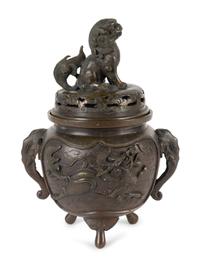 A Chinese Export Bronze Censer