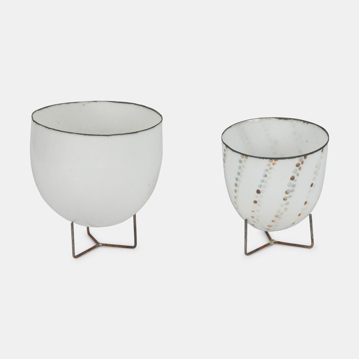 Two Egg-Shell Vases, c. 1990