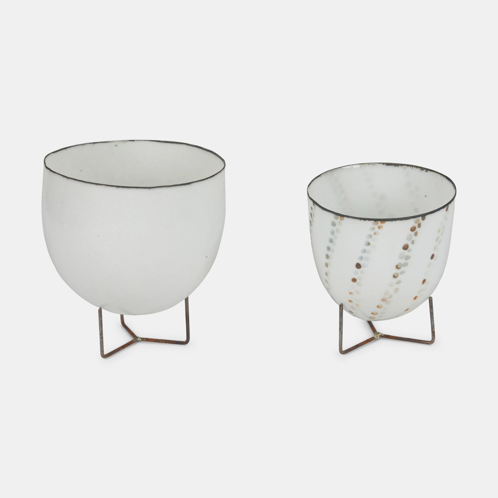 Two Egg-Shell Vases, c. 1990
