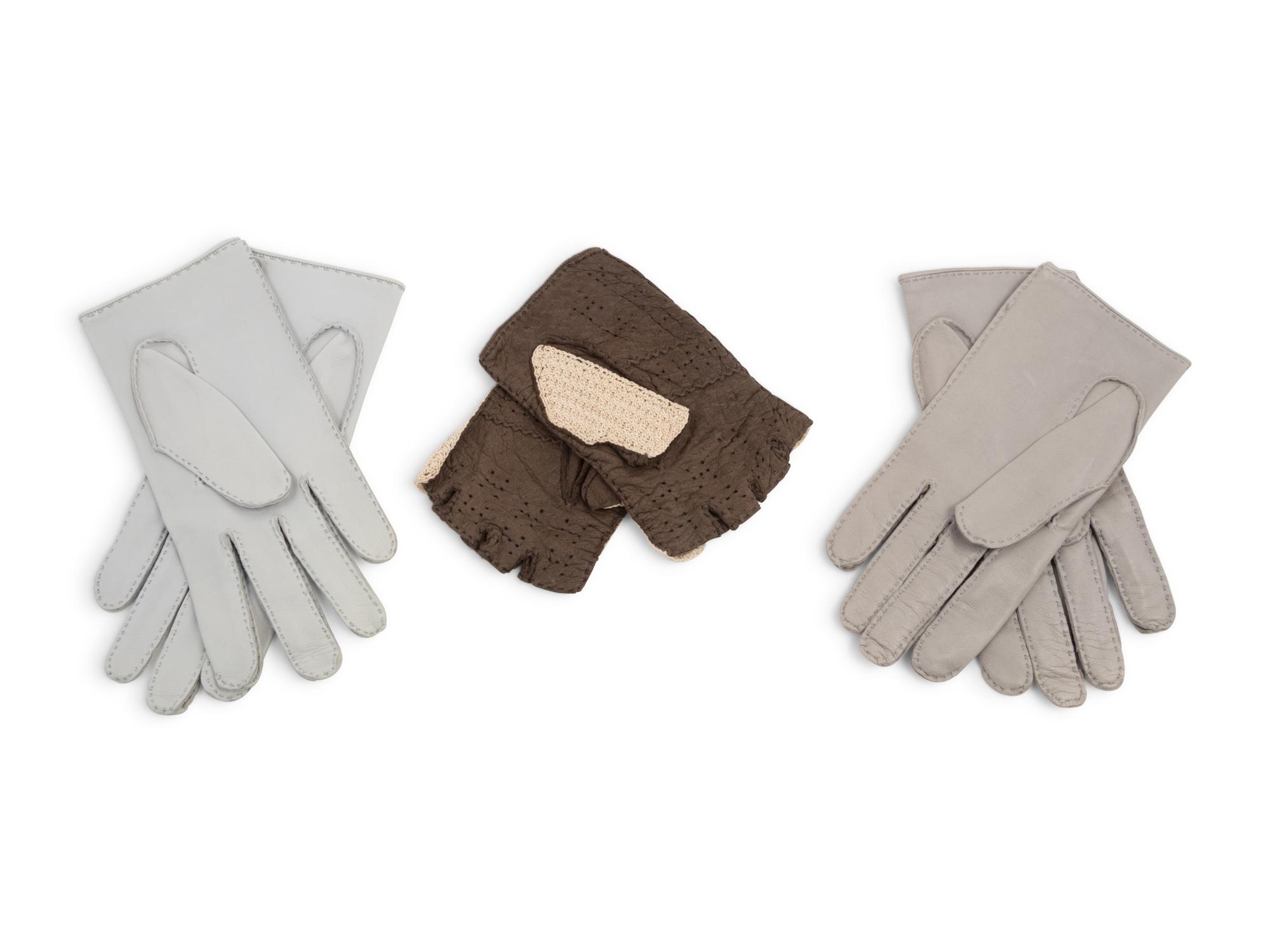 Three Pairs of Hermès Gloves