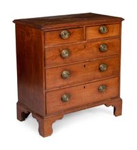 A Chippendale Walnut Chest of Drawers