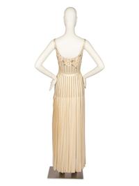Christian Dior Beaded and Sequined Silk Jacket and Dress, 1980s